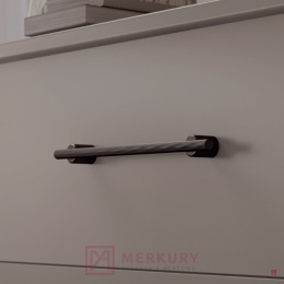Uchwyt meblowy LINEA czarny mat – loftowy uchwyt do mebli GTV