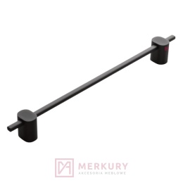 Uchwyt meblowy UZ-STRAW 160 mm czarny mat – designerski uchwyt loftowy GTV