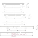 Uchwyt meblowy LINEA czarny mat – loftowy uchwyt do mebli GTV