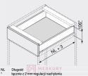 Boki szuflady LEGRABOX BLUM 770M5502S, wys."M", czarny, 550mm SKLEP INTERNETOWY MERKURY AKCESORIA MEBLOWE