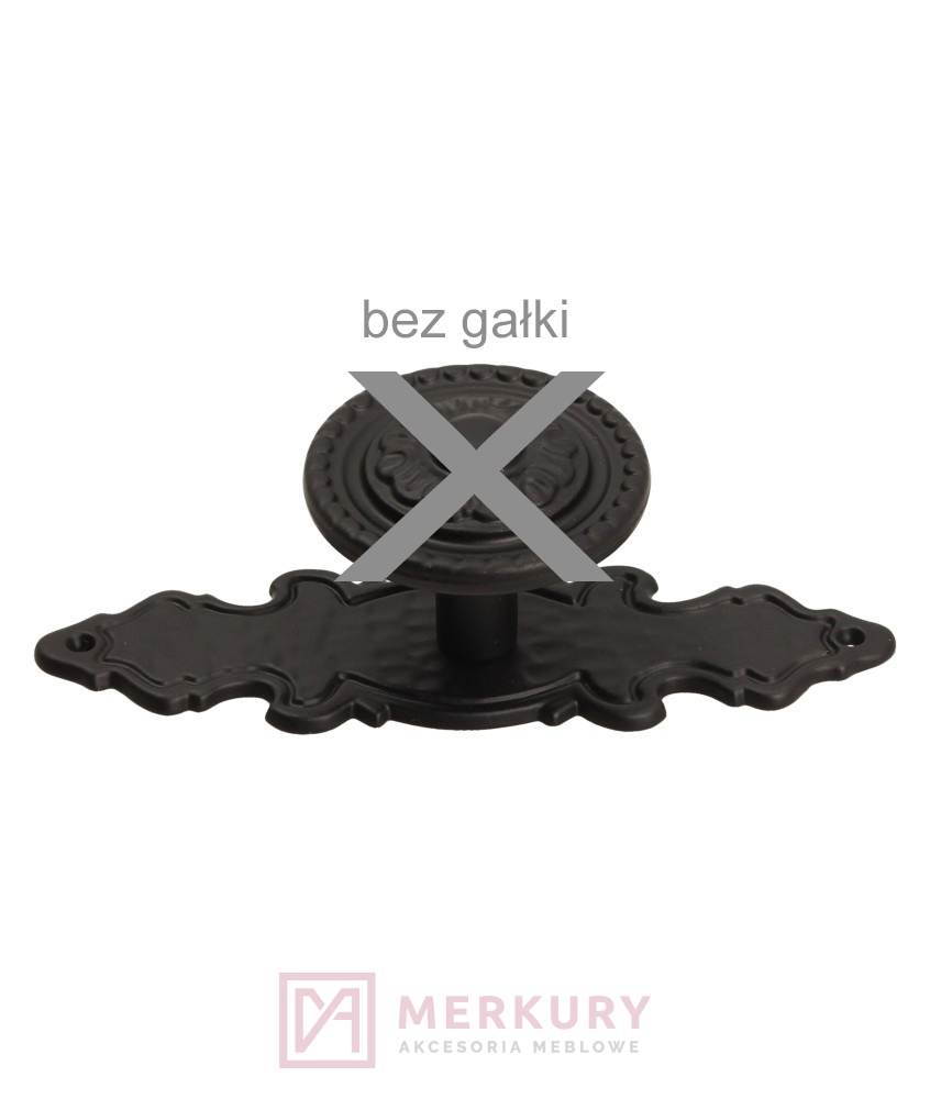 Szyld meblowy SD02, czarny mat, 87x25mm