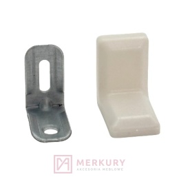 Kątownik metalowy fi4 kaszmir 18x28mm 100szt MERKURY Akcesoria Meblowe