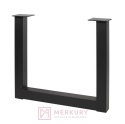 Noga stelażowa INDUSTRIA prostokąt, 710x820mm, profil 80x80mm, czarny MERKURY AKCESORIA MEBLOWE