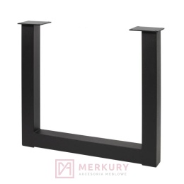 Noga stelażowa INDUSTRIA prostokąt, 710x820mm, profil 80x80mm, czarny MERKURY AKCESORIA MEBLOWE