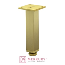 Nóżka meblowa regulowana LG-010 złoty mat H-100mm MERKURY Akcesoria Meblowe