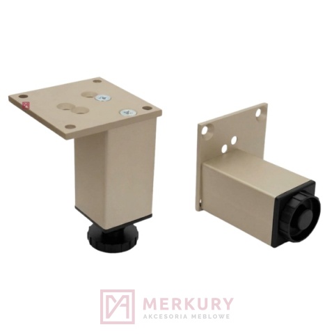 Nóżka meblowa regulowana kaszmir mat H-150mm MERKURY Akcesoria Meblowe
