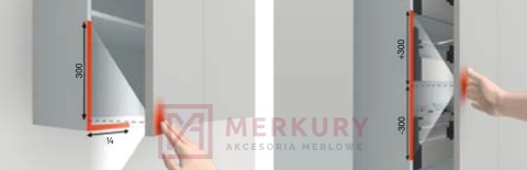 Odbojnik TIP-ON BLUM 956A1006 długi szary MERKURY Akcesoria Meblowe