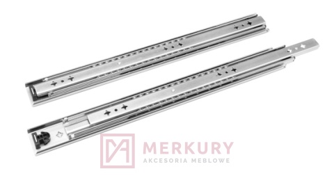 Prowadnica kulkowa H53, pełny wysuw, 450mm, 100kg
