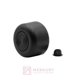 Stopka meblowa regulowana fi 50 mm czarna H-27 mm