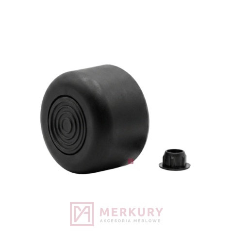 Stopka meblowa regulowana fi 50 mm czarna H-27 mm