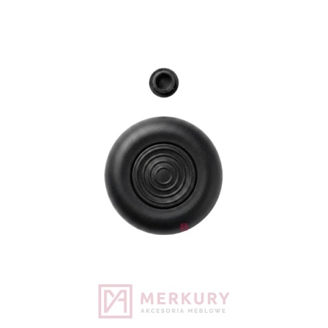 Stopka meblowa regulowana fi 50 mm czarna H-27 mm
