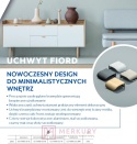 Uchwyt krawędziowy GTV UZ-FIORD złoty połysk 32mm złoto MERKURY Akcesoria Meblowe