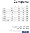 C-5828 256mm Uchwyt meblowy CAMPANA, stal szczotkowana inox, NOMET, sklep internetowy MERKURY Akcesoria Meblowe Mariusz Adamczyk