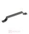 Uchwyt meblowy UU19, naturalny patynowany żelazny, 128mm