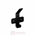 Wieszak ścienny na ubrania WS20 czarny mat 500x106mm MERKURY Akcesoria Meblowe