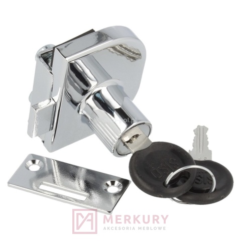 Zamek meblowy drzwiczek szklanych podwójnych X-917 SISO