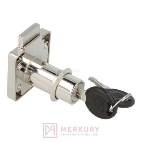 Zamek meblowy kwadratowy X-850 do podwójnej płyty