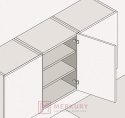 Zestaw 10x Zawias 71B3550 ONYX + Prowadnik 174H7100E + Zaślepka ONYX | Komplet do montażu frontów meblowych