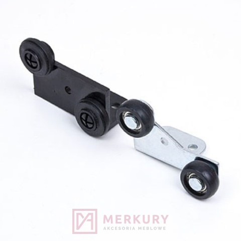 Zestaw system przesuwny SuperDuo 2 drzwi 2m aluminium MERKURY Akcesoria Meblowe
