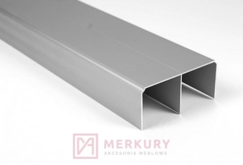 Zestaw system przesuwny SuperDuo 2 drzwi 2m aluminium MERKURY Akcesoria Meblowe