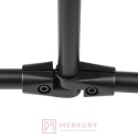 Złączka kątowa TR561-A-CZA / MR-TH018-KPL fi 25 mm, komplet lewa + prawa, czarny