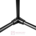 Złączka kątowa TR561-A-CZA / MR-TH018-KPL fi 25 mm, komplet lewa + prawa, czarny