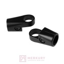 Złączka kątowa TR561-A-CZA / MR-TH018-KPL fi 25 mm, komplet lewa + prawa, czarny