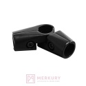 Złączka kątowa TR561-A-CZA / MR-TH018-KPL fi 25 mm, komplet lewa + prawa, czarny