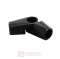 Złączka kątowa TR561-A-CZA / TH-018, zestaw, regulowany, do drążka rury, fi 25 mm, ZnAl, czarny mat