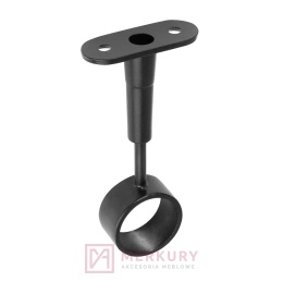 Uchwyt dystansowy AC936-0-CZA fi 25 mm, regulowany, otwarty, czarny mat