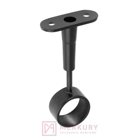 Uchwyt dystansowy AC936-0-CZA fi 25 mm, regulowany, otwarty, czarny mat