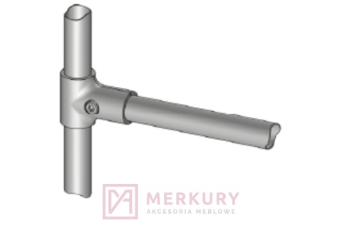 Złącze typu T GTV MR-TH004-001-CH fi 25 mm, dwuramienne, chrom połysk