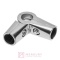 Złączka kątowa GTV TH-018, zestaw, regulowany, do drążka rury, fi 25 mm, ZnAl, chrom połysk