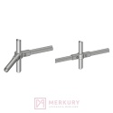 Złączka kątowa GTV MR-TH018-KPL fi 25 mm, komplet lewa + prawa, chrom połysk