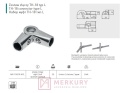 Złączka kątowa GTV MR-TH018-KPL fi 25 mm, komplet lewa + prawa, chrom połysk