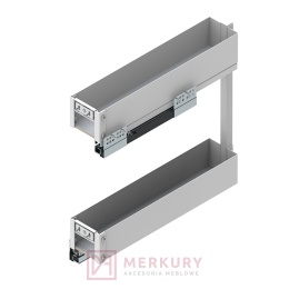 Kosz Cargo REJS ELEMENT 150mm, biały, pełny wysuw z miękkim dociągiem WE37.0001.01.003