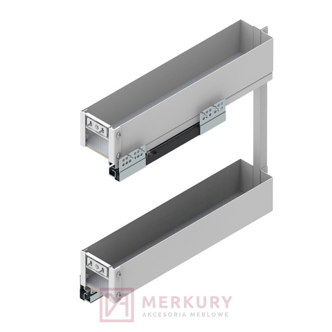 Kosz Cargo REJS ELEMENT 150mm, biały, pełny wysuw z miękkim dociągiem WE37.0001.01.003