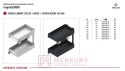 Kosz Cargo REJS ELEMENT 150mm, biały, pełny wysuw z miękkim dociągiem WE37.0001.01.003