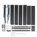 Kosz Cargo REJS ELEMENT 150mm, grafit, pełny wysuw z miękkim dociągiem WE37.0001.01.924