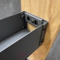 Kosz Cargo REJS ELEMENT 200mm, biały, pełny wysuw z miękkim dociągiem WE37.0002.01.003