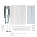 Kosz Cargo REJS ELEMENT 200mm, biały, pełny wysuw z miękkim dociągiem WE37.0002.01.003