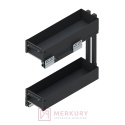 Kosz Cargo REJS ELEMENT 200mm, grafit, pełny wysuw z miękkim dociągiem WE37.0002.01.924