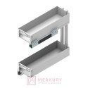 Kosz Cargo REJS ELEMENT 200mm, biały, pełny wysuw z miękkim dociągiem WE37.0002.01.003