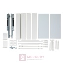 Kosz Cargo REJS ELEMENT 250mm, biały, pełny wysuw z miękkim dociągiem WE37.0003.01.003