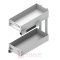 Kosz Cargo mini 2-poziomowy REJS ELEMENT 250mm, biały, pełny wysuw WE37.0003.01.003