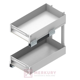 Kosz Cargo REJS ELEMENT 300mm, biały, pełny wysuw z miękkim dociągiem WE37.0004.01.003