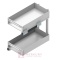 Kosz Cargo mini 2-poziomowy REJS ELEMENT 300mm, biały, pełny wysuw WE37.0004.01.003