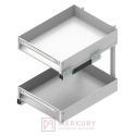 Kosz Cargo REJS ELEMENT 400mm, biały, pełny wysuw z miękkim dociągiem WE37.0005.01.003