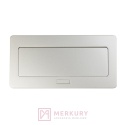 Gniazdo meblowe wysuwane SOFT GTV AE-PBSC3GU-53, 3 gniazda, aluminium