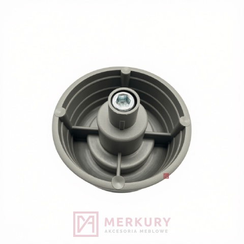 Stopka meblowa regulowana fi 50 mm popiel H-27 mm